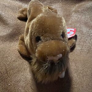 Ty Beanie Baby Plush Paul the Walrus with Fur Vintage Toys